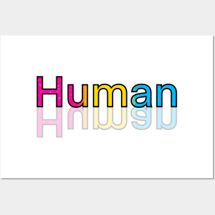 Human (Pansexual pride version) Posters and Art